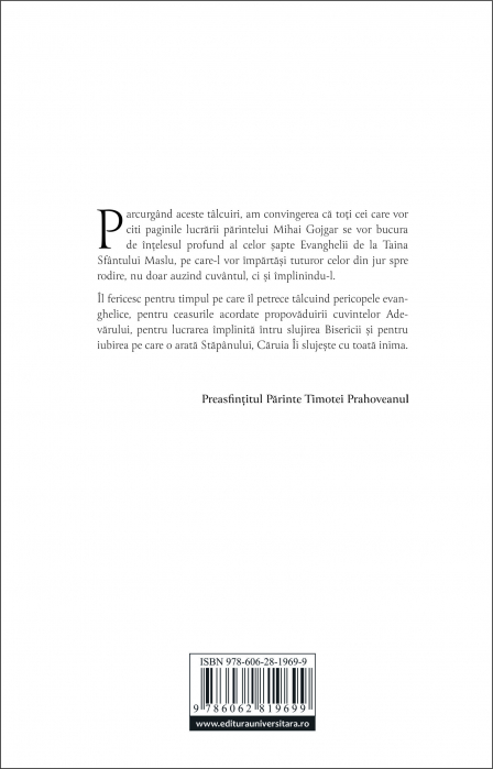 Meditations on the Holy Unction. Interpretations of the Gospel Passages [2]