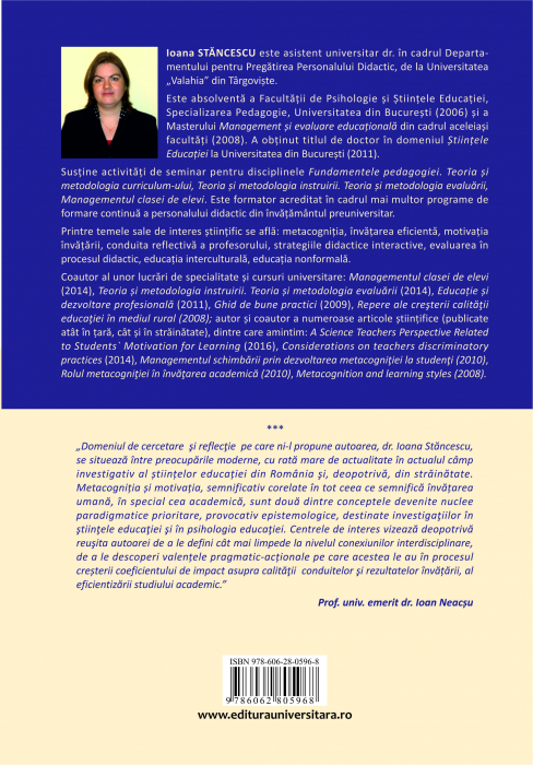 Metacognitie si motivatie in invatarea academica. Repere psihodidactice - Ioana Stancescu [2]
