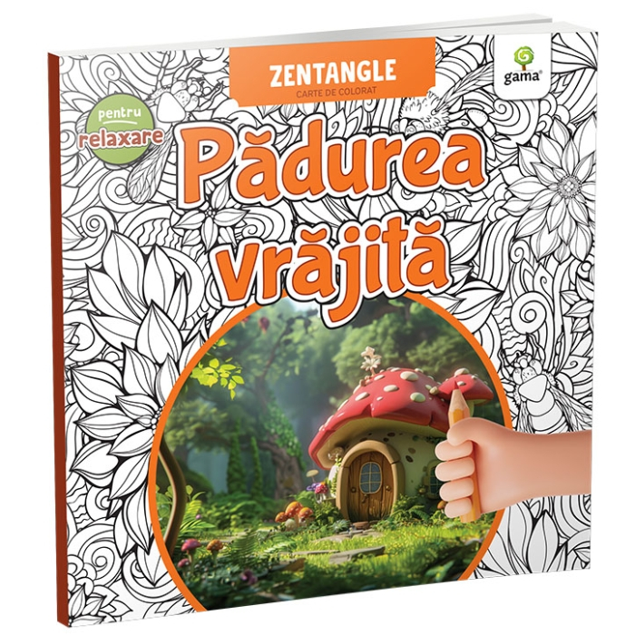 Padurea vrajita. Zentangle carte de colorat [1]
