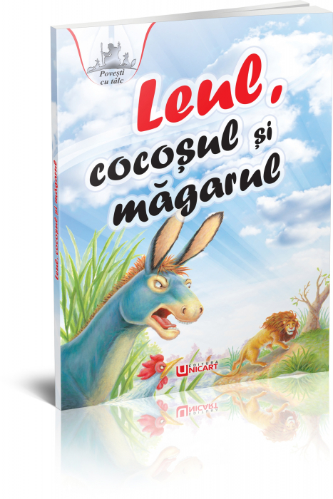 Stories with talcum powder. The lion, the rooster and the donkey - Esop [1]