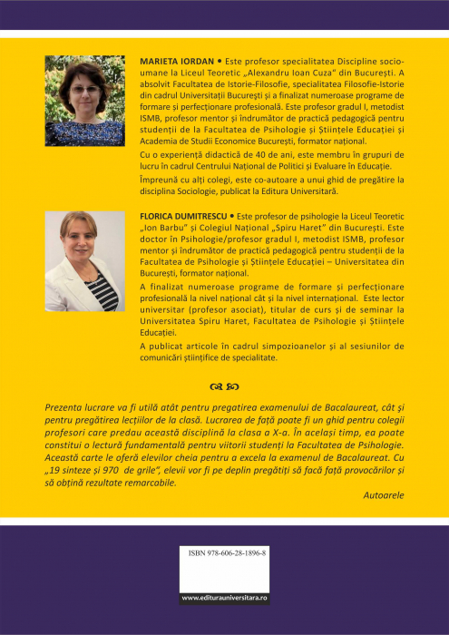 Psihologia prin sinteze si grile pentru Bacalaureat si admitere in invatamantul superior [2]