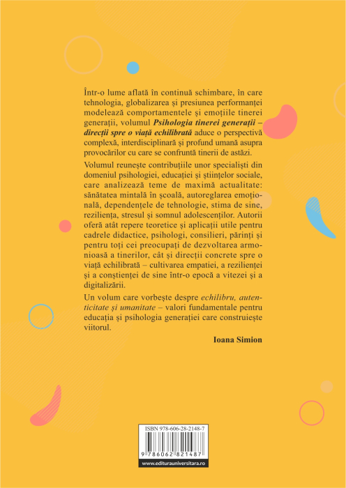 Psihologia tinerei generaţii. Direcţii spre o viaţă echilibrată [2]