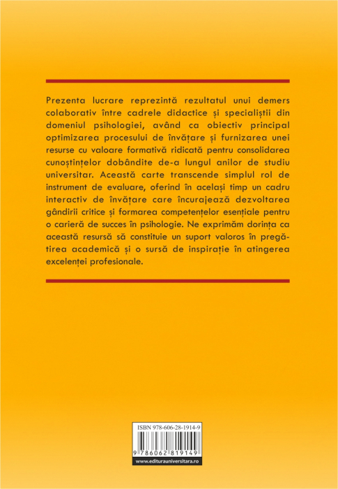 Psihologie. Teste grila pentru examenul de licenta, ed a IV-a [2]