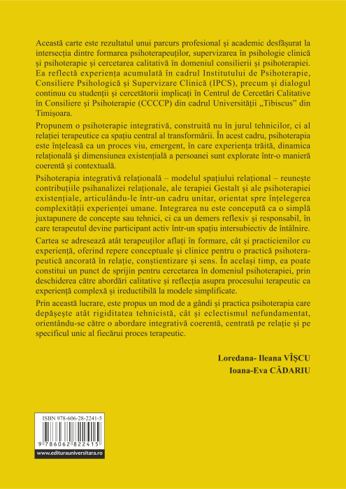 Psihoterapie integrativă : arta şi spaţiul întâlnirii terapeutice [2]