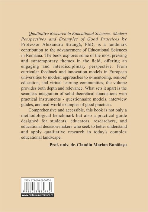 Qualitative research in educational sciences . Modern perspectives and examples of good practices [2]
