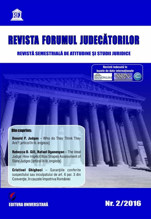 Revista Forumul Judecatorilor - nr. 2/2016 [1]