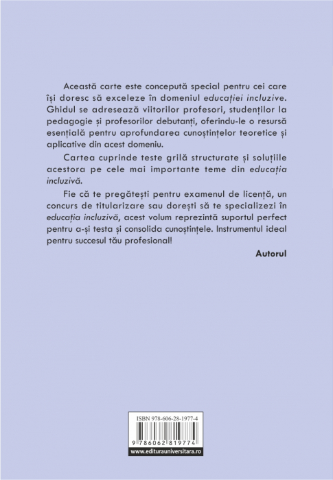 Teste grilă pentru educaţia incluzivă [2]