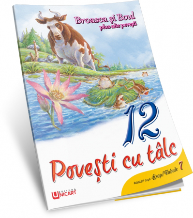 Children's literature - Illustrated stories - 12 stories with talcum powder. The frog and the ox plus other stories