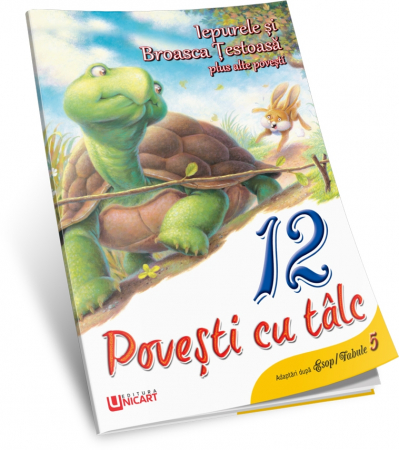 Children's literature - Illustrated stories - 12 stories with talcum powder. The Hare and the Tortoise plus other stories