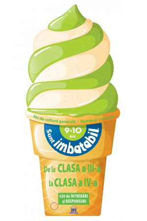 School book - I'm unbeatable. From 3rd grade to 4th grade. 420 questions and answers. 9-10 years. Ice cream edition