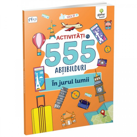 Cărți pentru copii - In jurul lumii. Activitati cu 555 abtibilduri