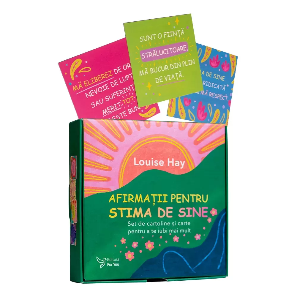 Spiritualitate - Afirmatii pentru stima de sine. Set de cartoline si carte pentru a te iubi mai mult - Louise Hay