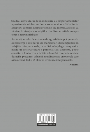 Aggression as a determining factor in deviant behavior in adolescents [1]