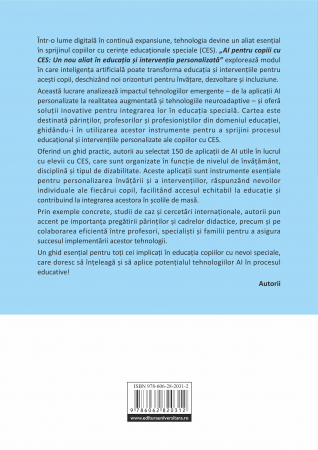 AI pentru copiii cu CES. Un nou aliat în educaţia şi intervenţia personalizată [1]