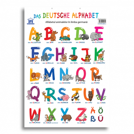 Books for children - The alphabet of animals in German. Plate