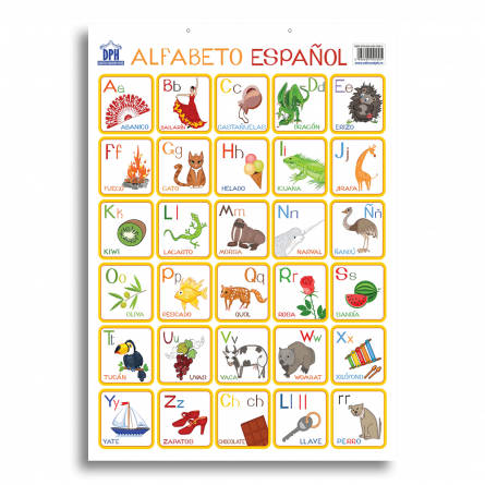 Books for children - Illustrated alphabet of the Spanish language. Plate