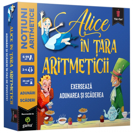 Cărți pentru copii - Alice in Tara Aritmeticii. Exerseaza adunarea si scaderea. Joc educativ