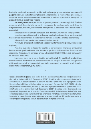 Analiza performantei financiare a sectorului industriei farmaceutice din Romania in perioada pre si post-pandemica [1]