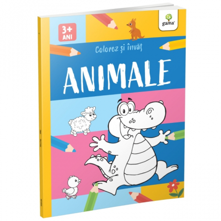 Literatură pentru copii - Povești ilustrate - Animale. Colorez si invat 3 ani+