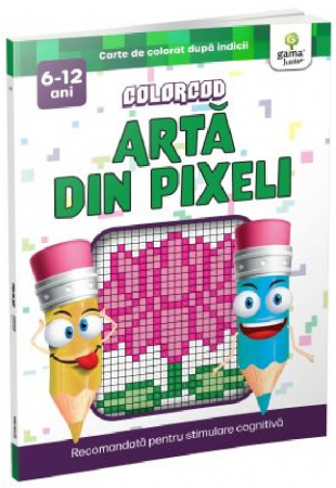 Books for children - Pixel art. Color code 6-12 years