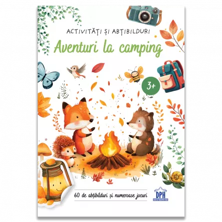Timp liber - Aventuri la camping. Activitati si abtibilduri 3 ani+