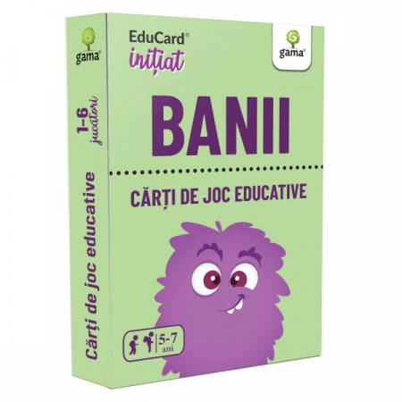 Cărți pentru copii - Banii. EduCard initiat. Carti de joc educative 5-7 ani