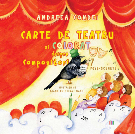 Cărți de bucate - Carte de teatru si colorat despre compozitori - Andreea Condei