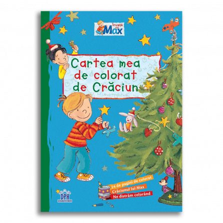Cărți pentru copii - Cartea mea de colorat de Craciun. Invata cu Max. 24 de pagini de colorat - Christian Tielmann