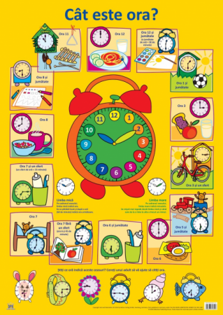 Books for children - What time is it? Plate
