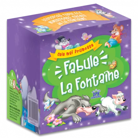 Literatură pentru copii - Povești ilustrate - Cele mai frumoase fabule. 5 carti - La Fontaine