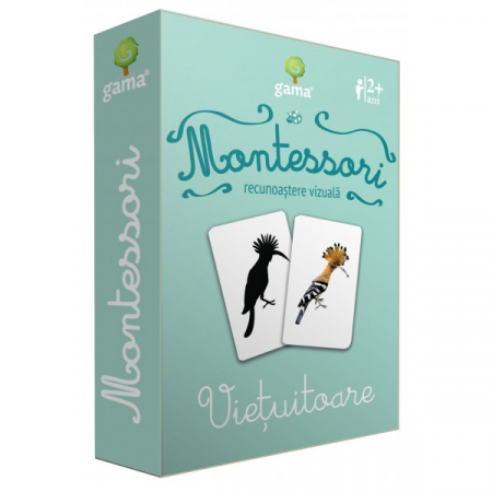 Cărți pentru copii - Vietuitoare. Recunoastere vizuala. Carti de joc educative. Montessori 2 ani +