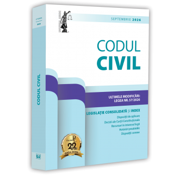 Coduri / Legislație - Codul civil Septembrie 2026 - Ed. ingrijita de: Prof. univ. dr. Dan Lupascu