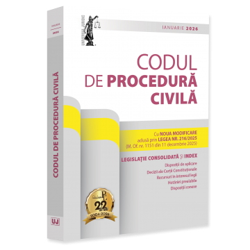Legal and administrative sciences - Civil Procedure Code. January 2026 - Ed. edited by: Prof. dr. Dan Lupascu