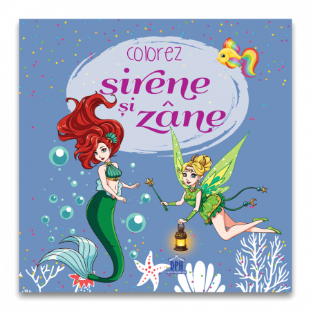 Cărți pentru copii - Colorez sirene si zane