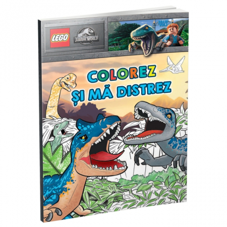 Cărți pentru copii - Colorez si ma distrez! Lego. Jurassic World