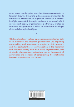 Comunicarea în administraţia publică. Dialogul stat – cetăţean  în context naţional şi european / Communication in public administration . The state-citizen dialogue in national and European context [1]