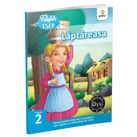 Literatură pentru copii - Povești ilustrate - Laptareasa. Fabulele lui Esop. Nivelul 2