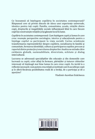 Copilăria în societatea contemporană. Cum înțelegem copiii și lumea în care cresc [1]