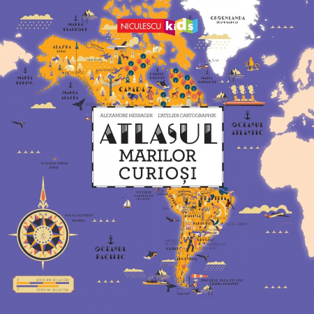 Books for children - Atlas of the Curious Great - Alexandre Messager, L’Atelier Cartographik