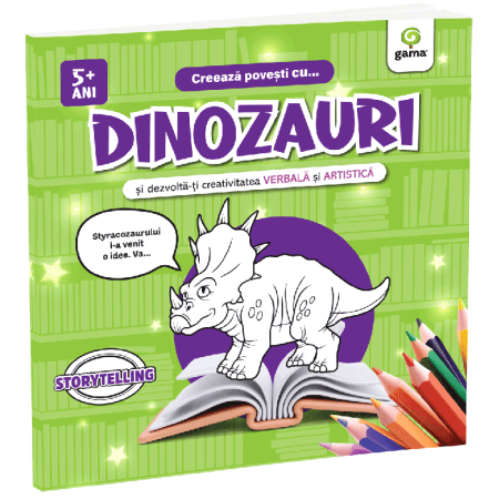 Cărți pentru copii - Creeaza povesti cu... DINOZAURI