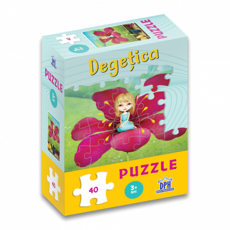 Timp liber - Degetica. Puzzle. 40 de piese
