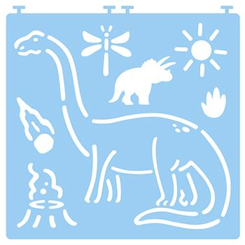 Desenez dinozauri. Carte cu sabloane [1]