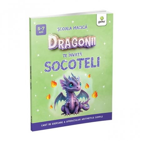 Cărți pentru copii - Dragonii te invata socoteli. Scoala magica 5-7 ani