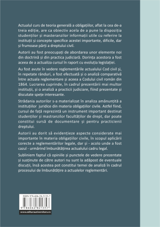 Drept civil. Obligaţiile, ediția a III-a, revizuită și adăugită [1]