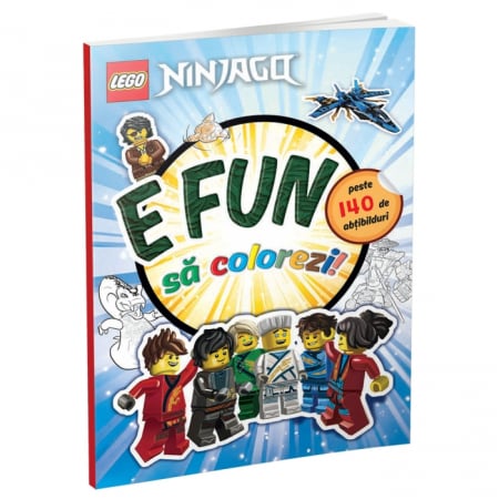 Cărți pentru copii - E fun sa colorezi! Lego. Ninjago. Carte de colorat cu abtibilduri