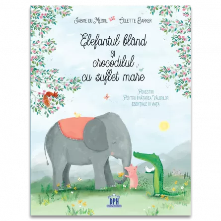 Children's literature - Illustrated stories - The gentle elephant and the crocodile with a big soul - Sabine du Mesnil