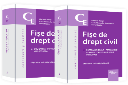Științe juridice și administrative - Fise de drept civil. Volumul I. Partea generala. Volumul II. Obligatiile. Editia a IX-a, revizuita si adaugita - Gabriel Boroi, Carla Alexandra Anghelescu, Ioana Nicolae
