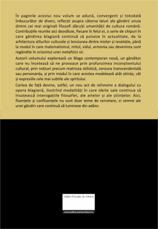 Fluencies and confluences in the work of Lucian Blaga [1]