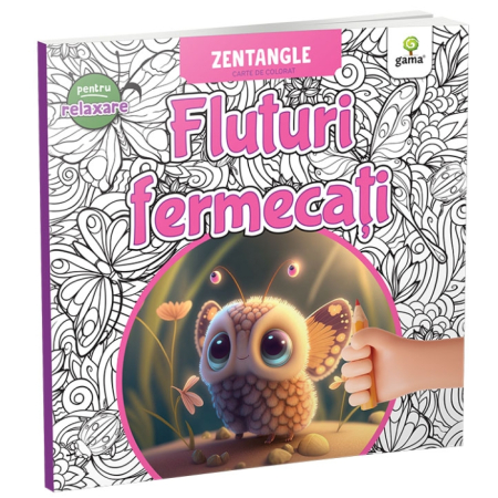 Cărți pentru copii - Fluturi fermecati. Zentangle carte de colorat