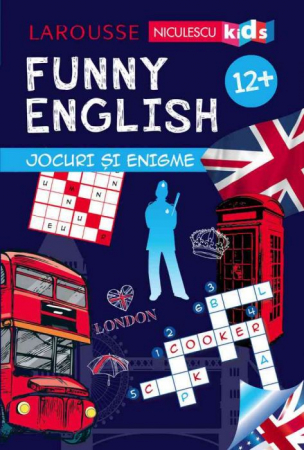 Cărți pentru copii - FUNNY ENGLISH. Jocuri si enigme 12+ - Sandra Lebrun